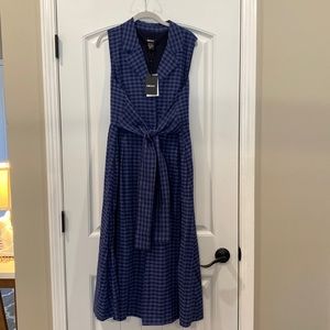 NWT DKNY gingham dress 14